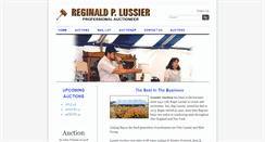 Desktop Screenshot of lussierauction.com