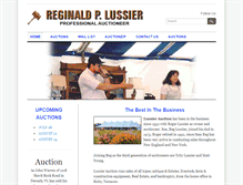 Tablet Screenshot of lussierauction.com